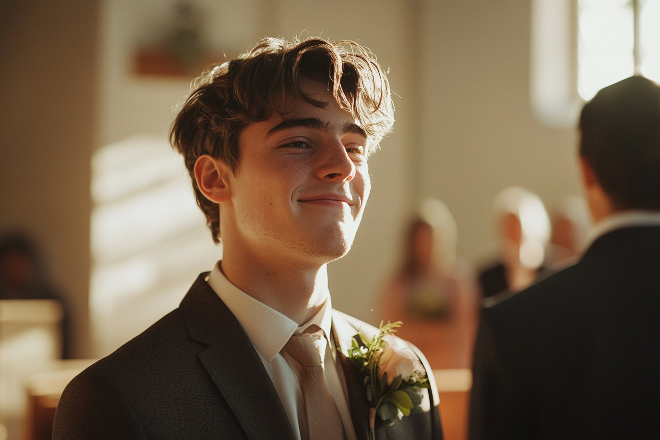 Un novio sonriendo| Fuente: Midjourney
