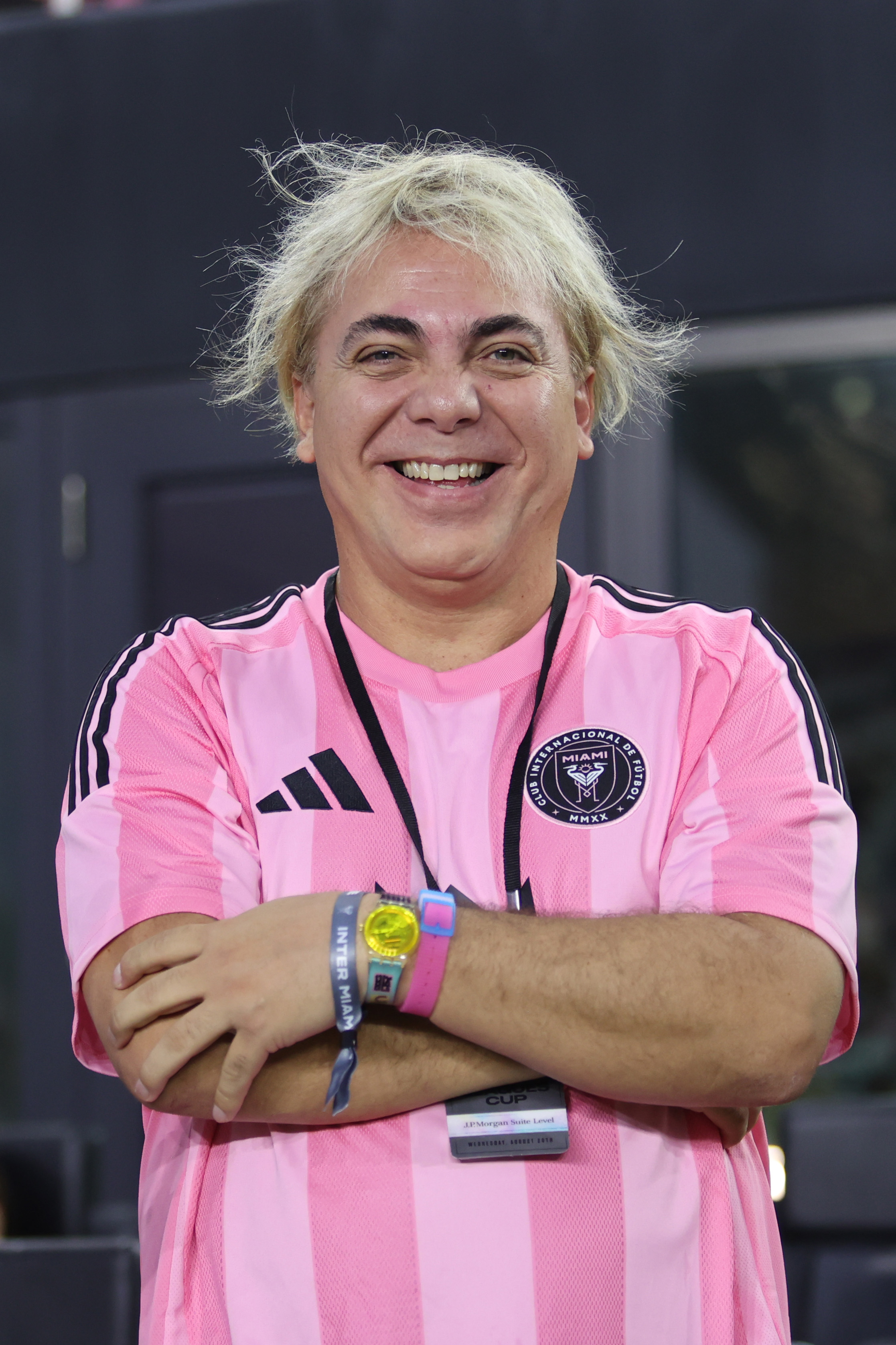 Cristian Castro reacciona durante el partido de cuartos de final de la Copa de Ligas entre Inter Miami CF y Tigres UANL en el Chase Stadium el 20 de agosto de 2025 en Fort Lauderdale, Florida. | Fuente: Getty Images