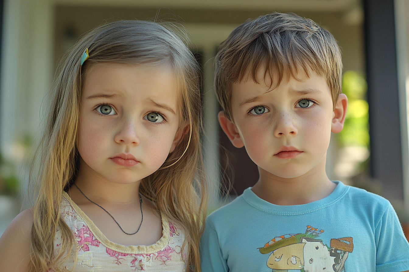 Niños preocupados | Fuente: Midjourney