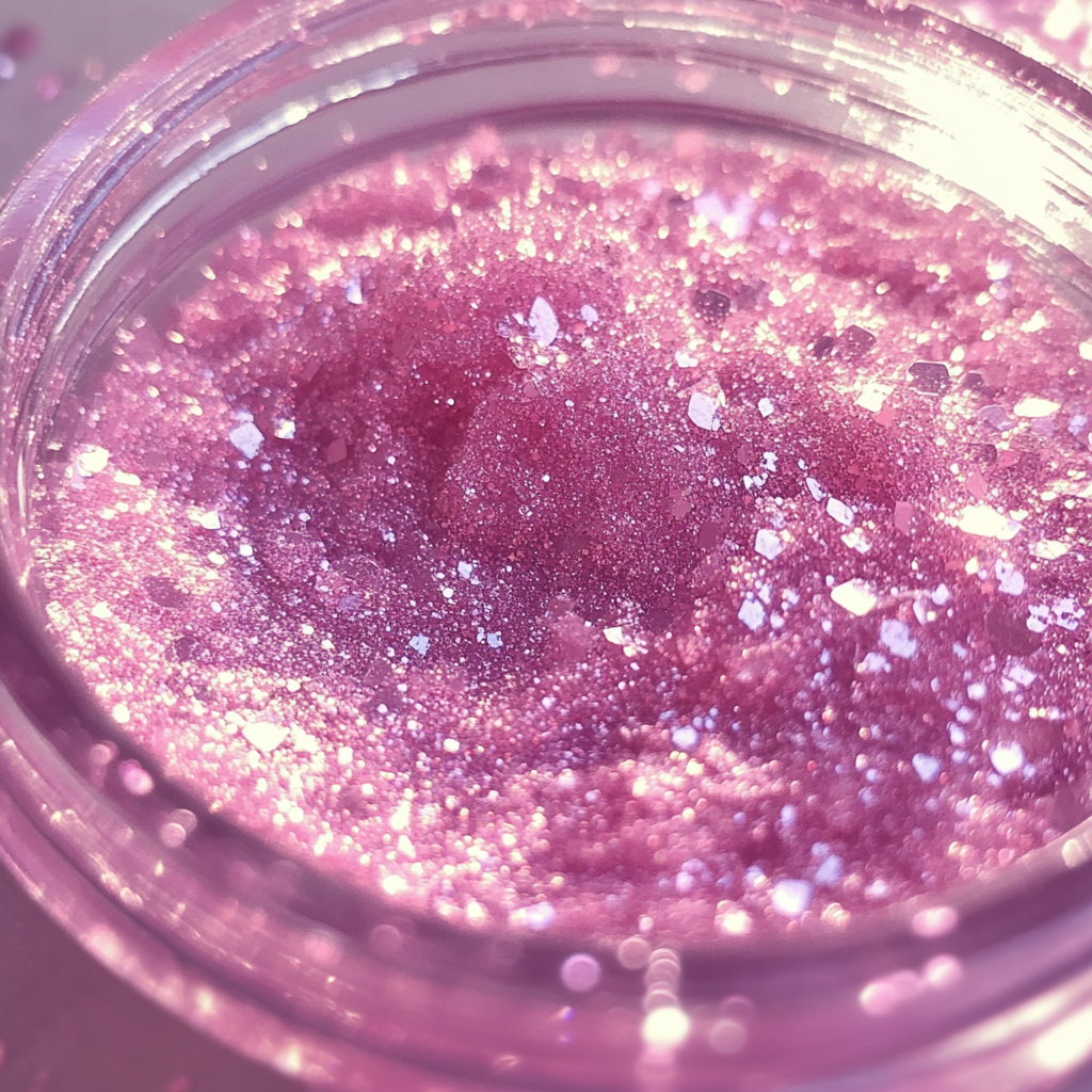 Un envase de escarcha rosa | Fuente: Midjourney