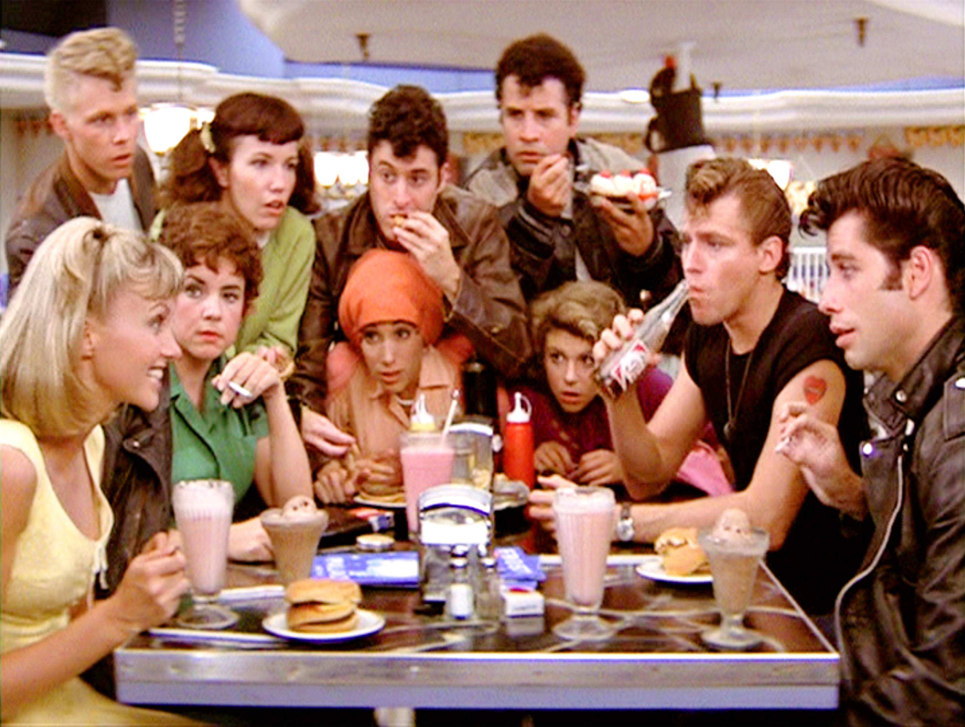 Jamie Donnelly y el reparto de "Grease" en 1978 | Fuente: Getty Images