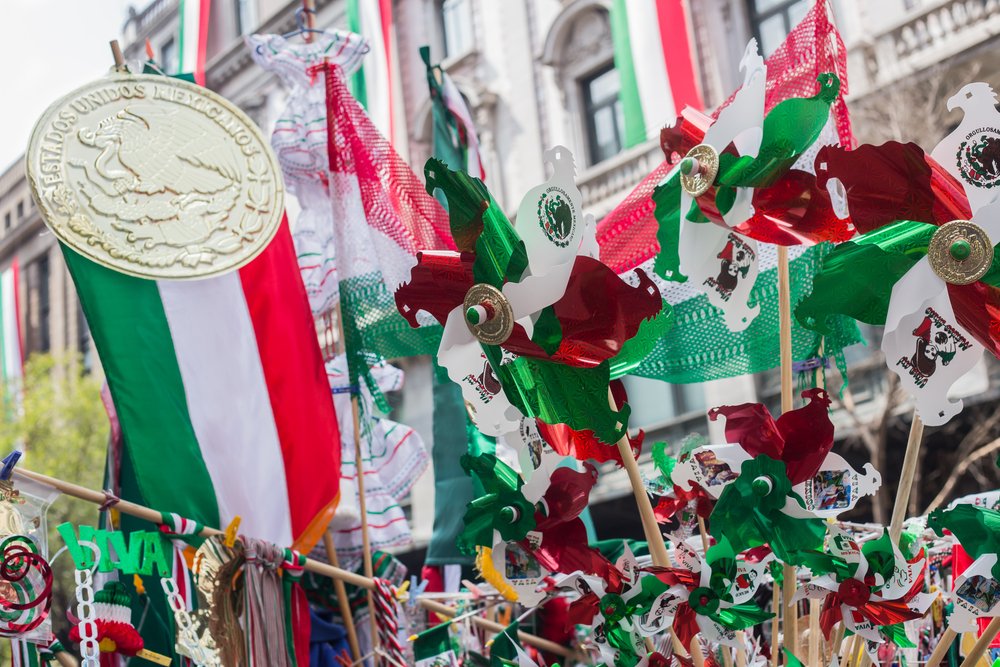 Celebración del día de la Independencia en México.| Fuente: Shutterstock