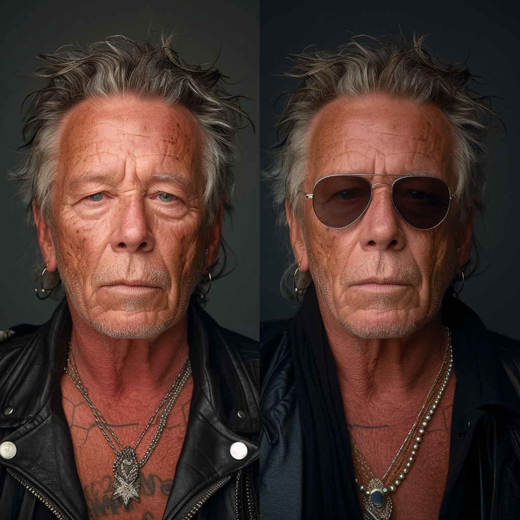 Imagen generada por IA de Mickey Rourke | Fuente: Midjourney