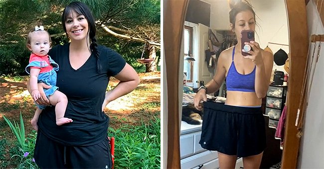 El antes y el después de Julia Starzec-Clark, tras su pérdida de peso | Foto: Tiktok / mamabird2