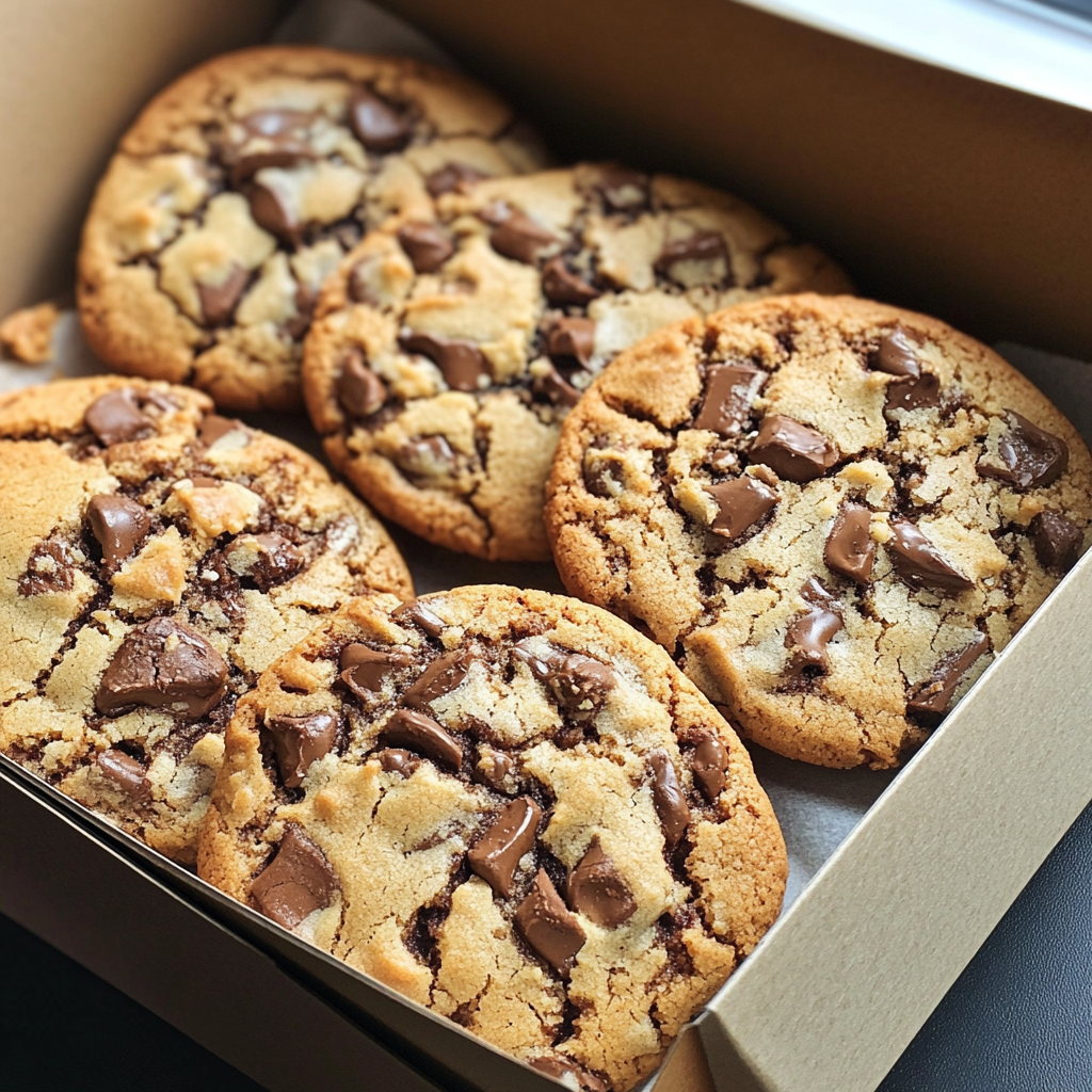 Un recipiente de galletas de chocolate | Fuente: Midjourney