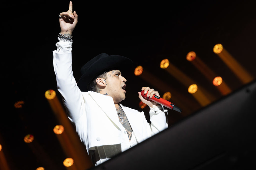 Christian Nodal en un concierto anterior en Madrid, España, 2024. | Foto: Getty Images