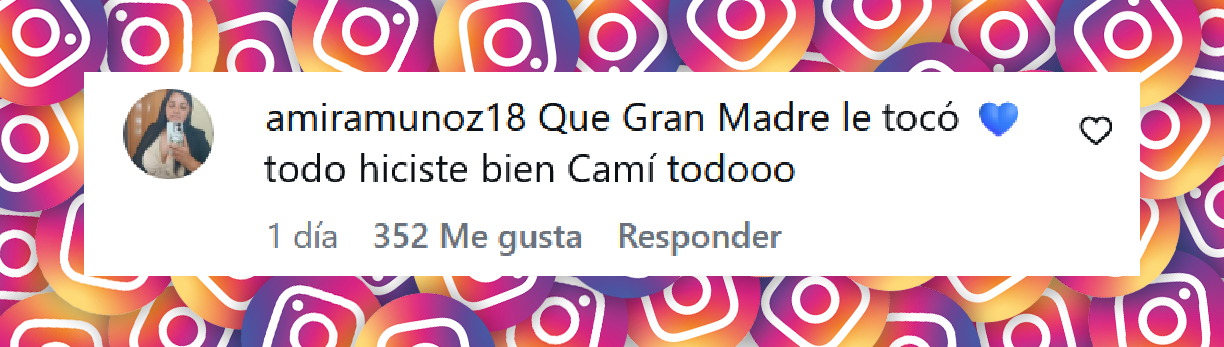 Comentario de una persona sobre el festejo de cumpleaños de Bauti, el hijo de Cami Homs y Rodrigo de Paul | Fuente: Instagram/camihoms