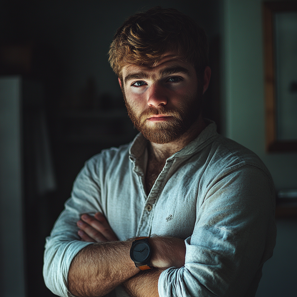 Un hombre infeliz | Fuente: Midjourney
