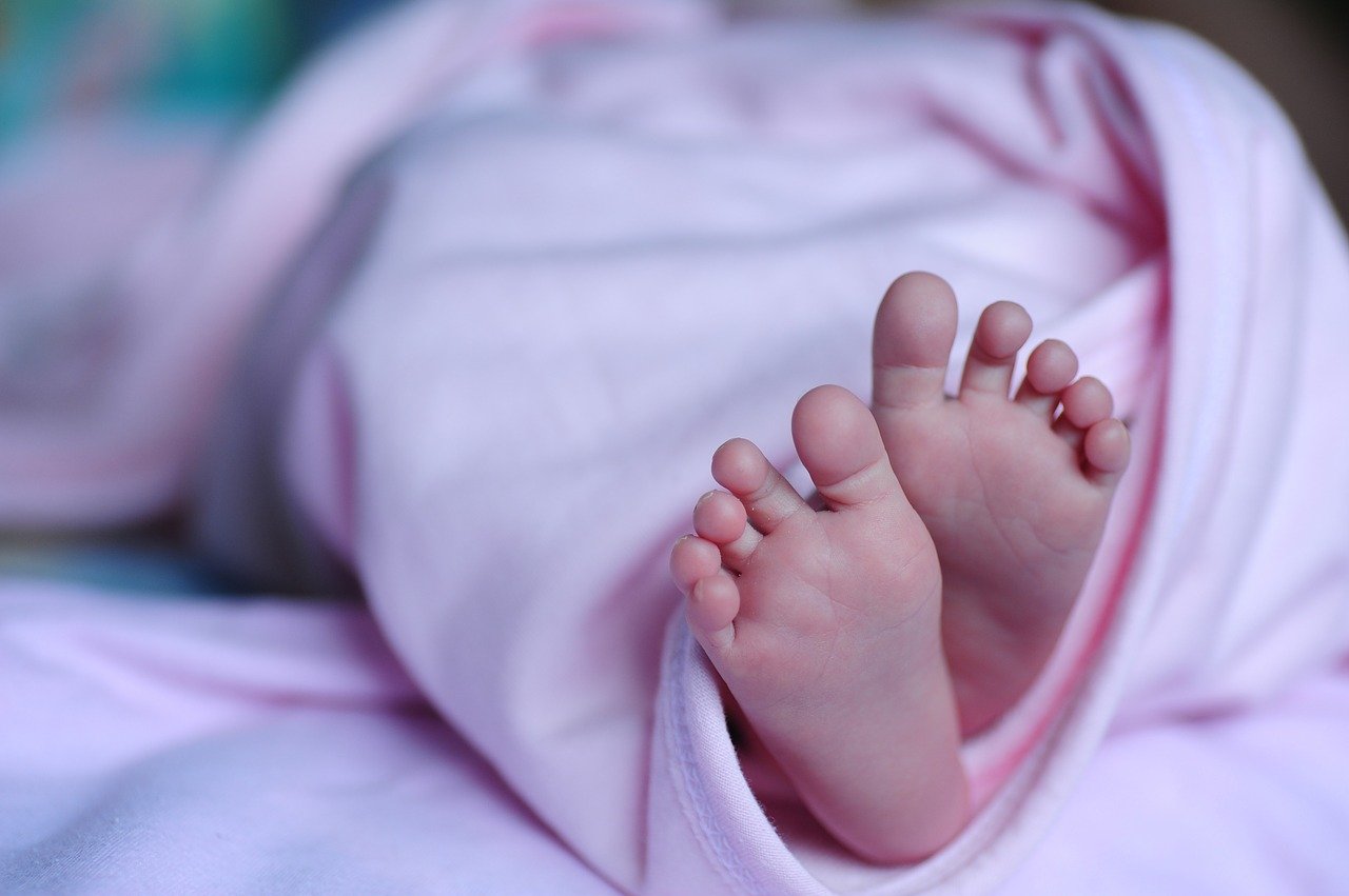 Pies de recién nacido. | Foto: Pixabay