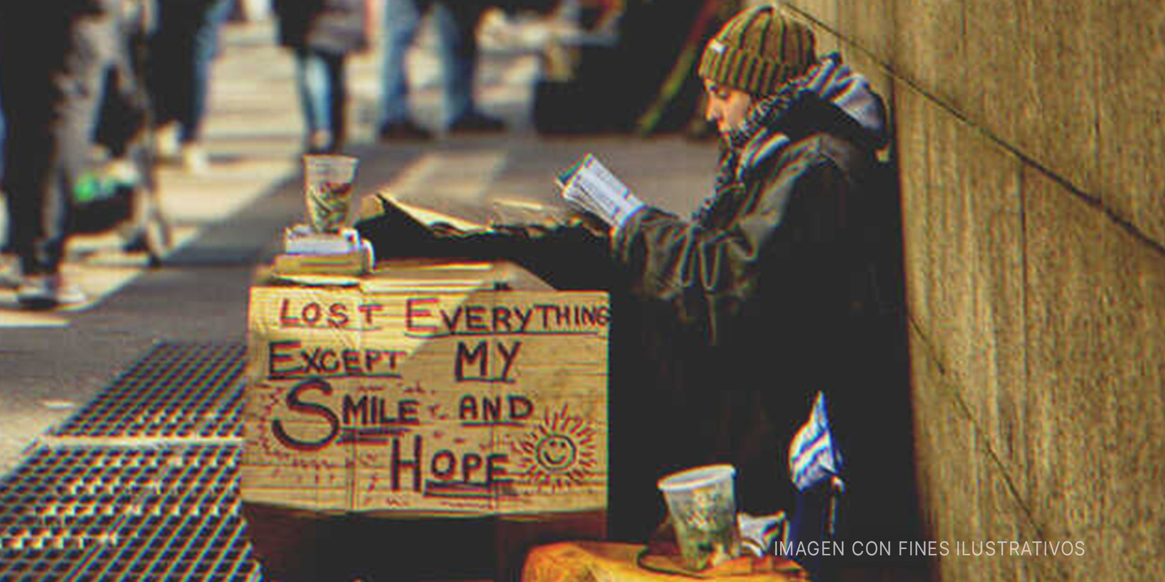 Una persona sin hogar | Foto: Shutterstock