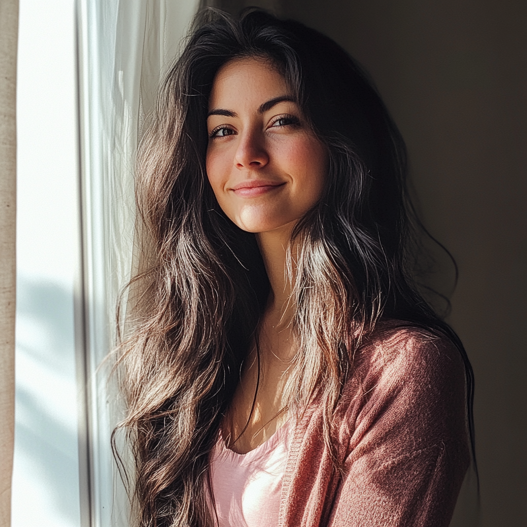 Una mujer sonriente | Fuente: Midjourney