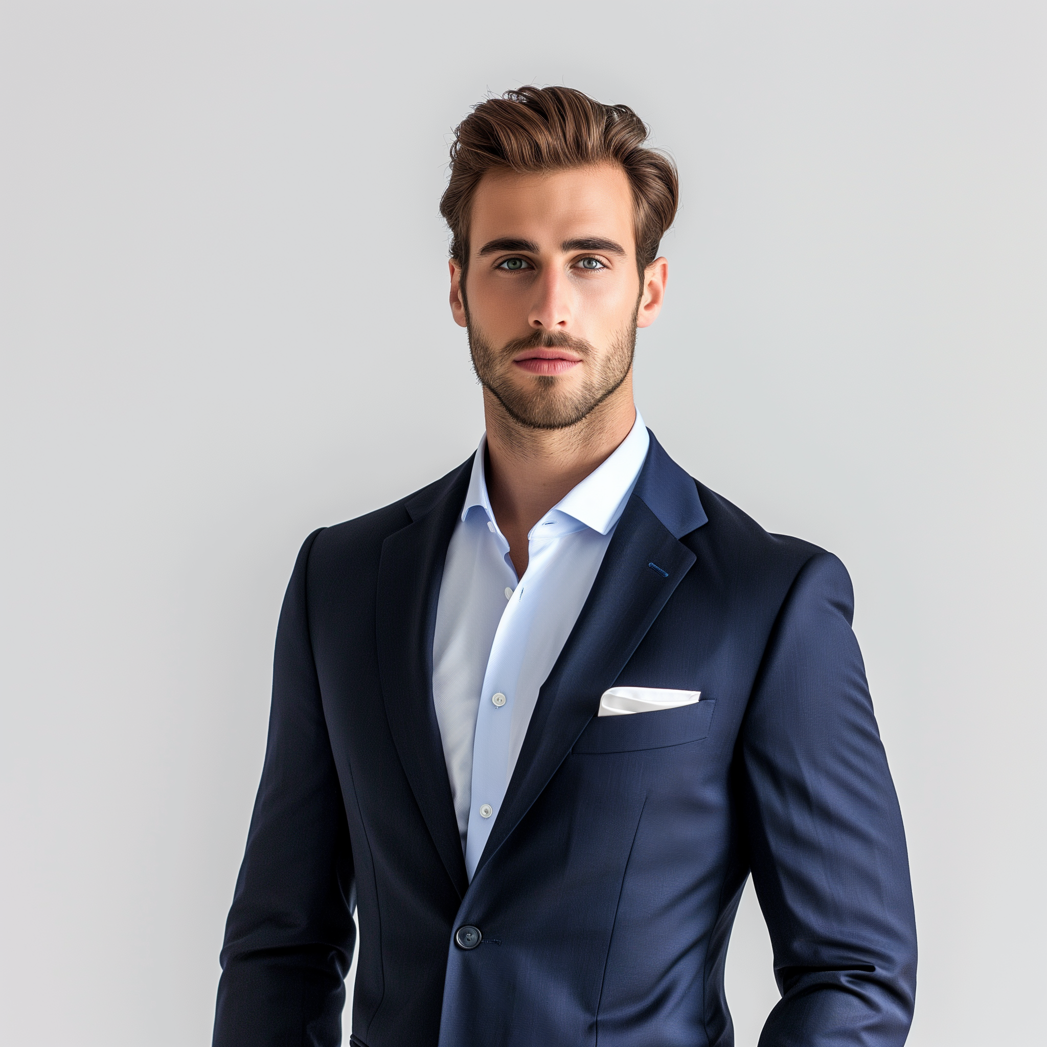 Un hombre con traje | Fuente: Midjourney