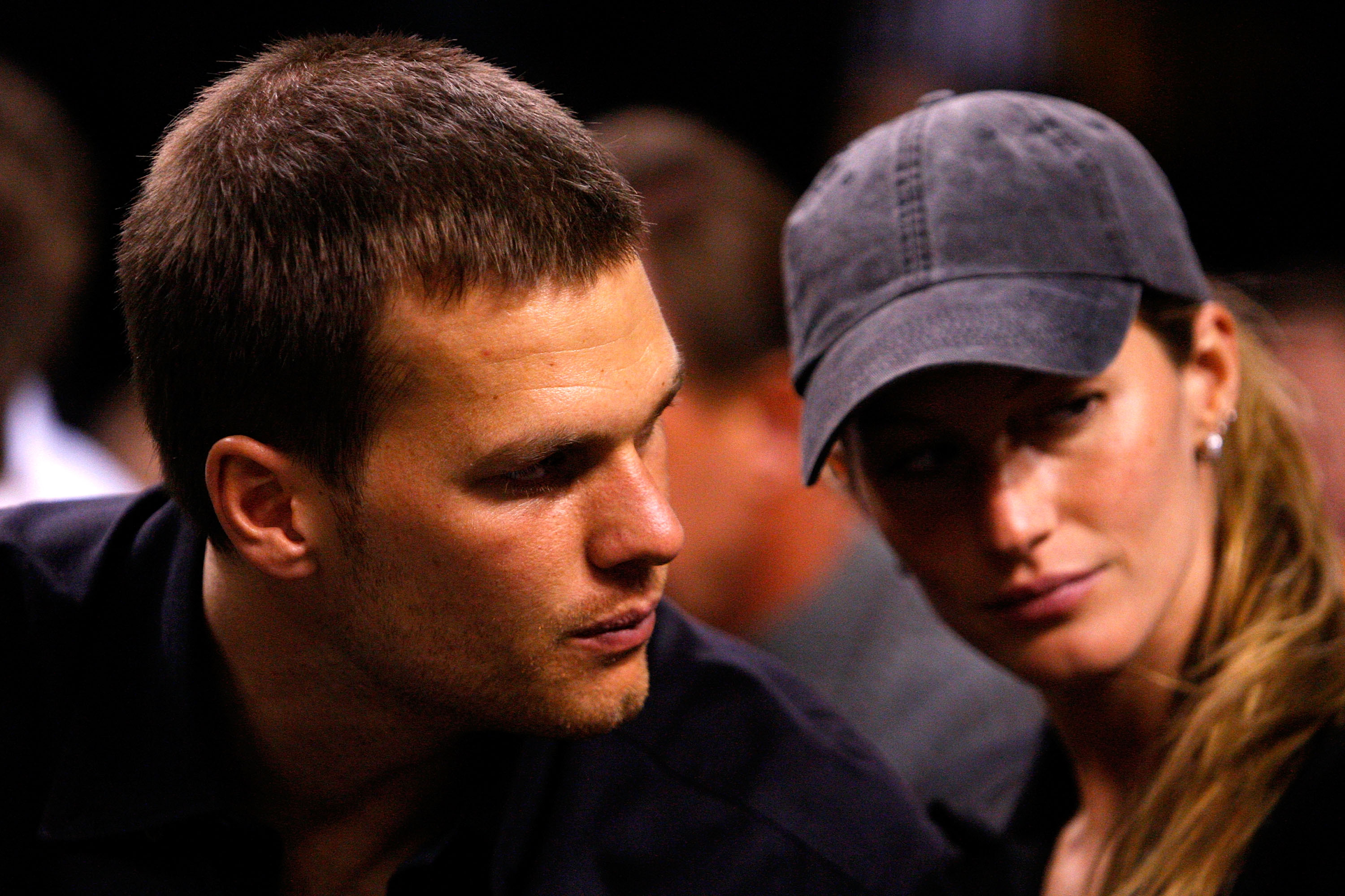 Tom Brady y Gisele Bündchen en el TD Banknorth Garden de Boston, Massachusetts, el 22 de mayo de 2008 | Fuente: Getty Images