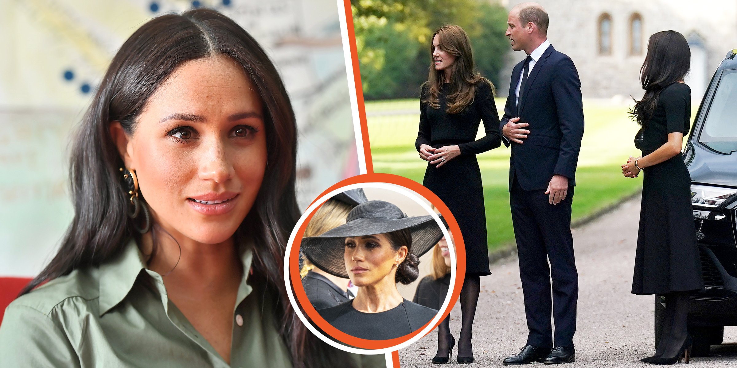 Meghan Markle┃Kate Middleton, el príncipe William y Meghan Markle ┃Foto: Getty Images