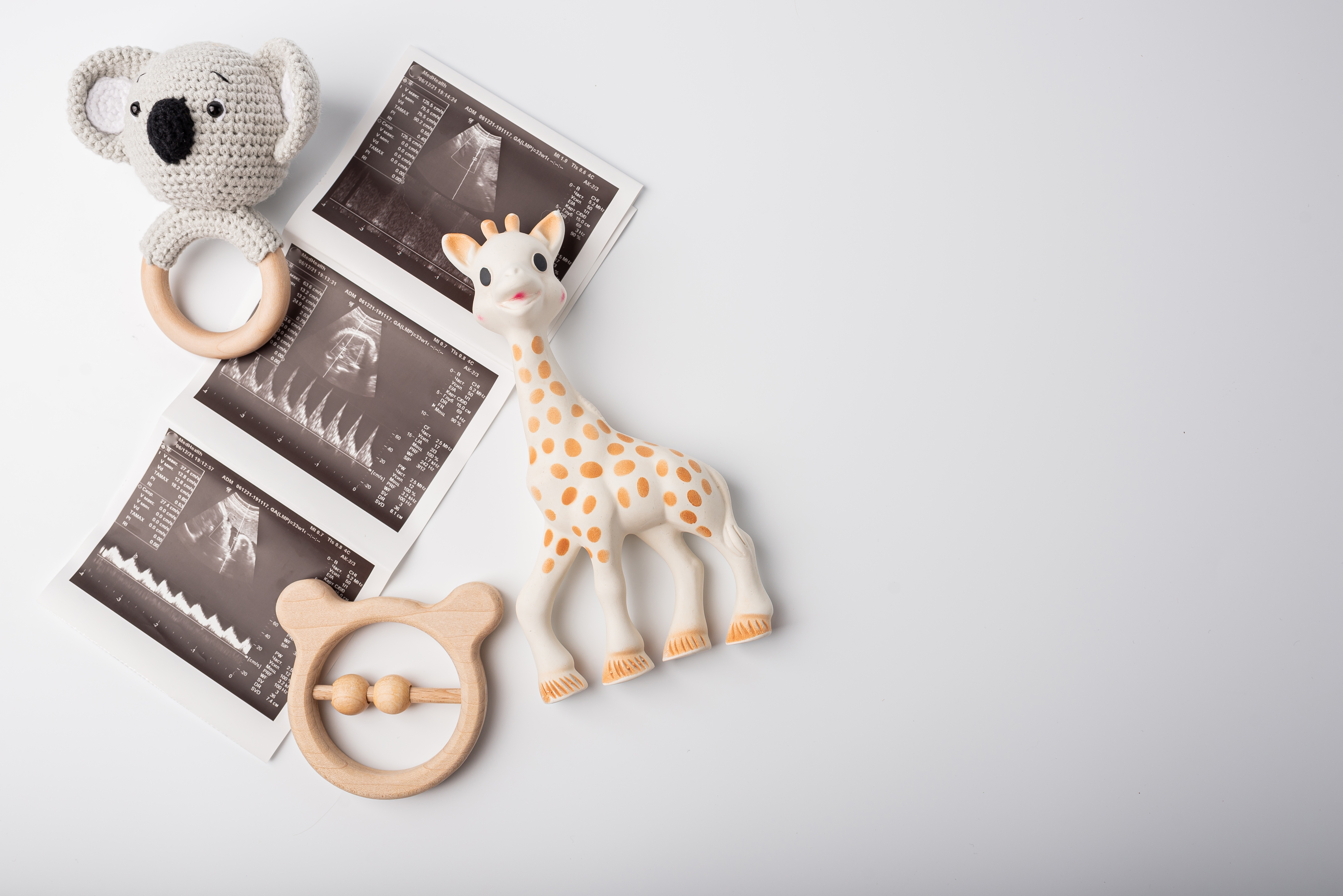 Juguetes para bebés con foto de ecografía | Fuente: Shutterstock