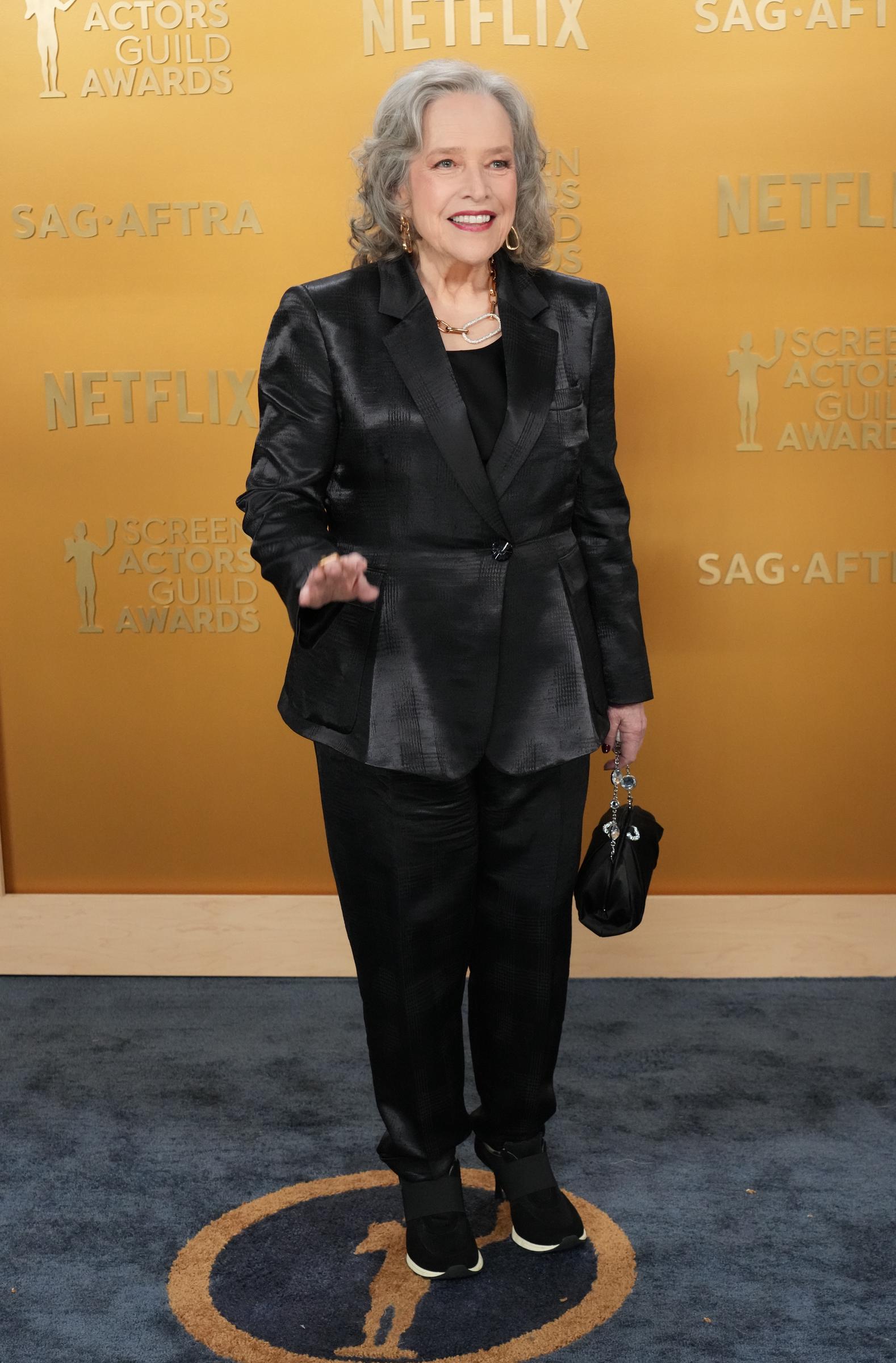 Kathy Bates en la 31ª edición de los Premios Anuales del Sindicato de Actores, el 23 de febrero de 2025, en Los Ángeles, California. | Fuente: Getty Images