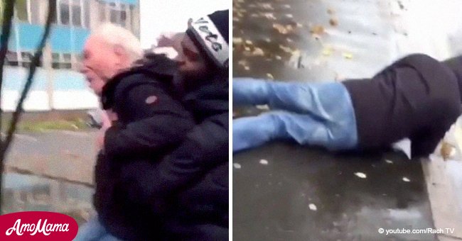 'Soy demasiado viejo': desesperada súplica de anciano arrojado al suelo por jovencito