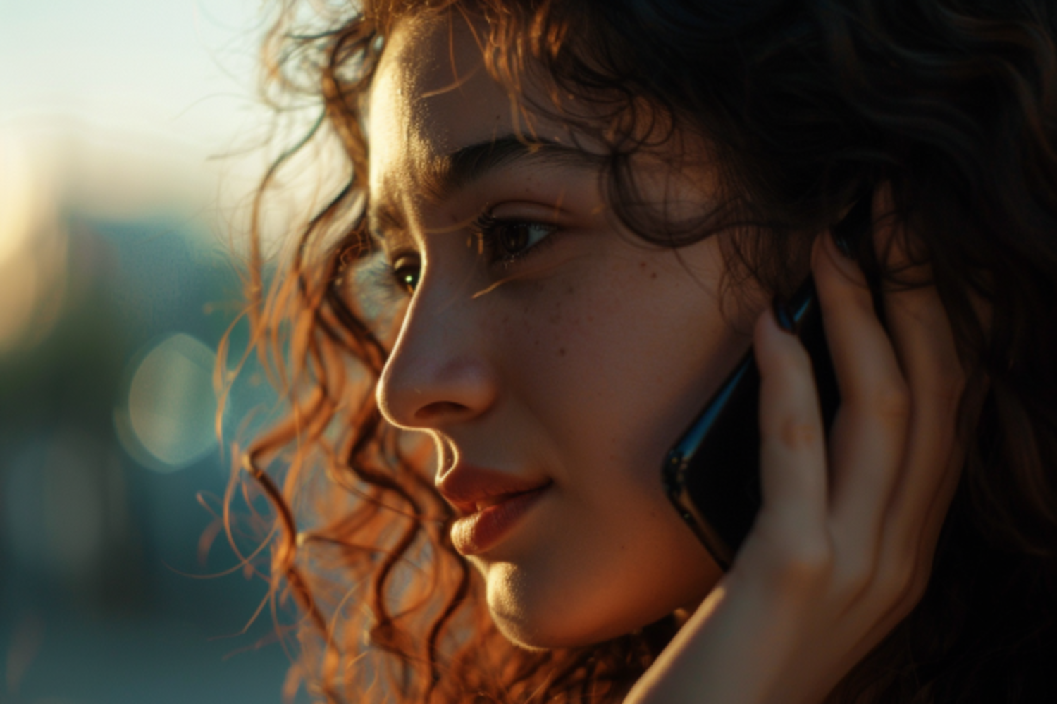 Una mujer hablando por teléfono | Fuente: Midjourney