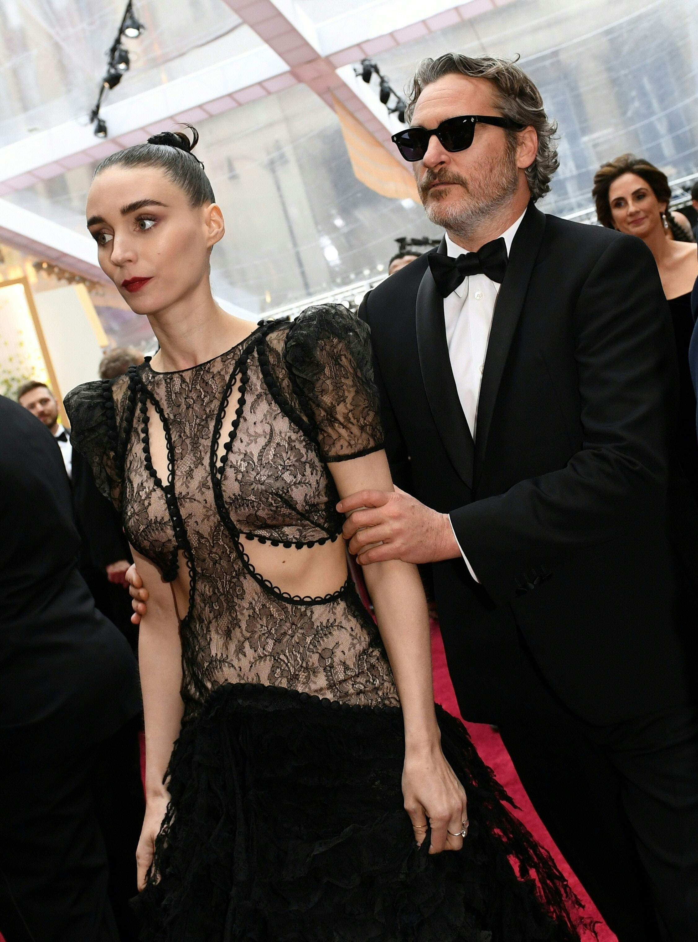 Rooney Mara y Joaquin Phoenix en la 92ª edición de los Oscar en Hollywood, California, el 9 de febrero de 2020 | Fuente: Getty Images