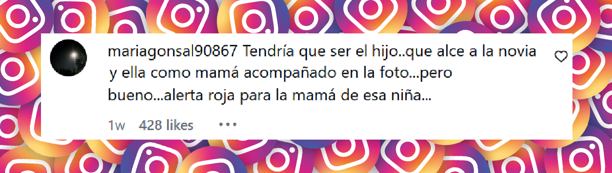 Comentario de una usuaria sobre la fotografía de Evangelina Anderson junto a sus hijos | Fuente: Instagram/evangelinaanderson