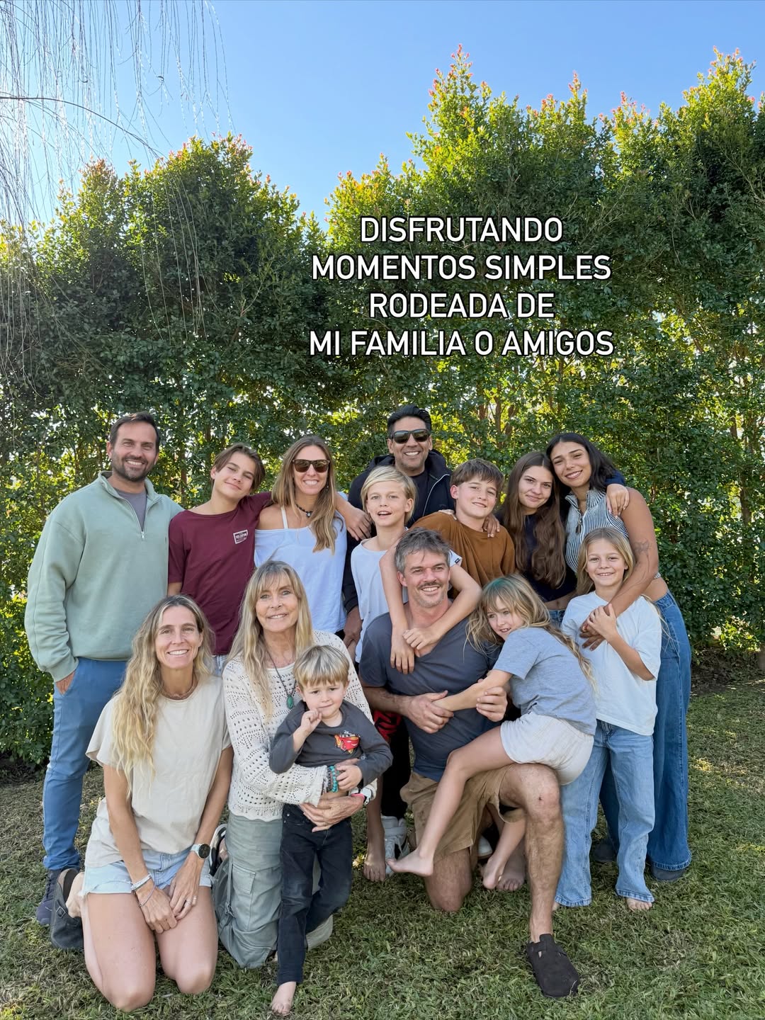 Virginia Elizalde rodeada de sus afectos | Fuente: Instagram/virginiaelizalde