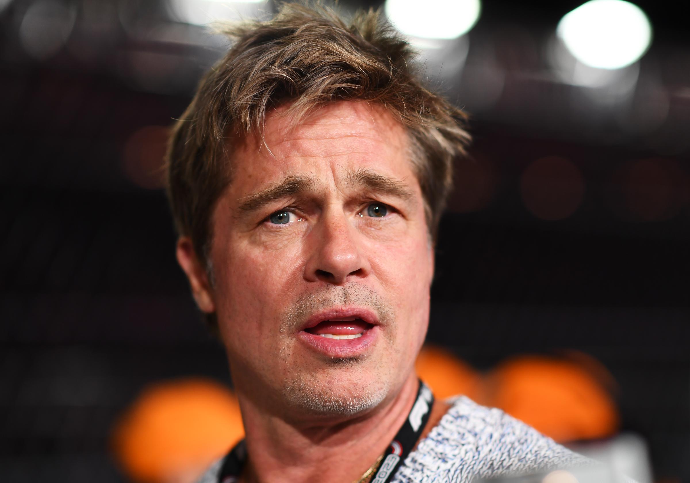 Brad Pitt antes del Gran Premio de F1 de Las Vegas en Las Vegas, Nevada, el 17 de noviembre de 2023 | Fuente: Getty Images