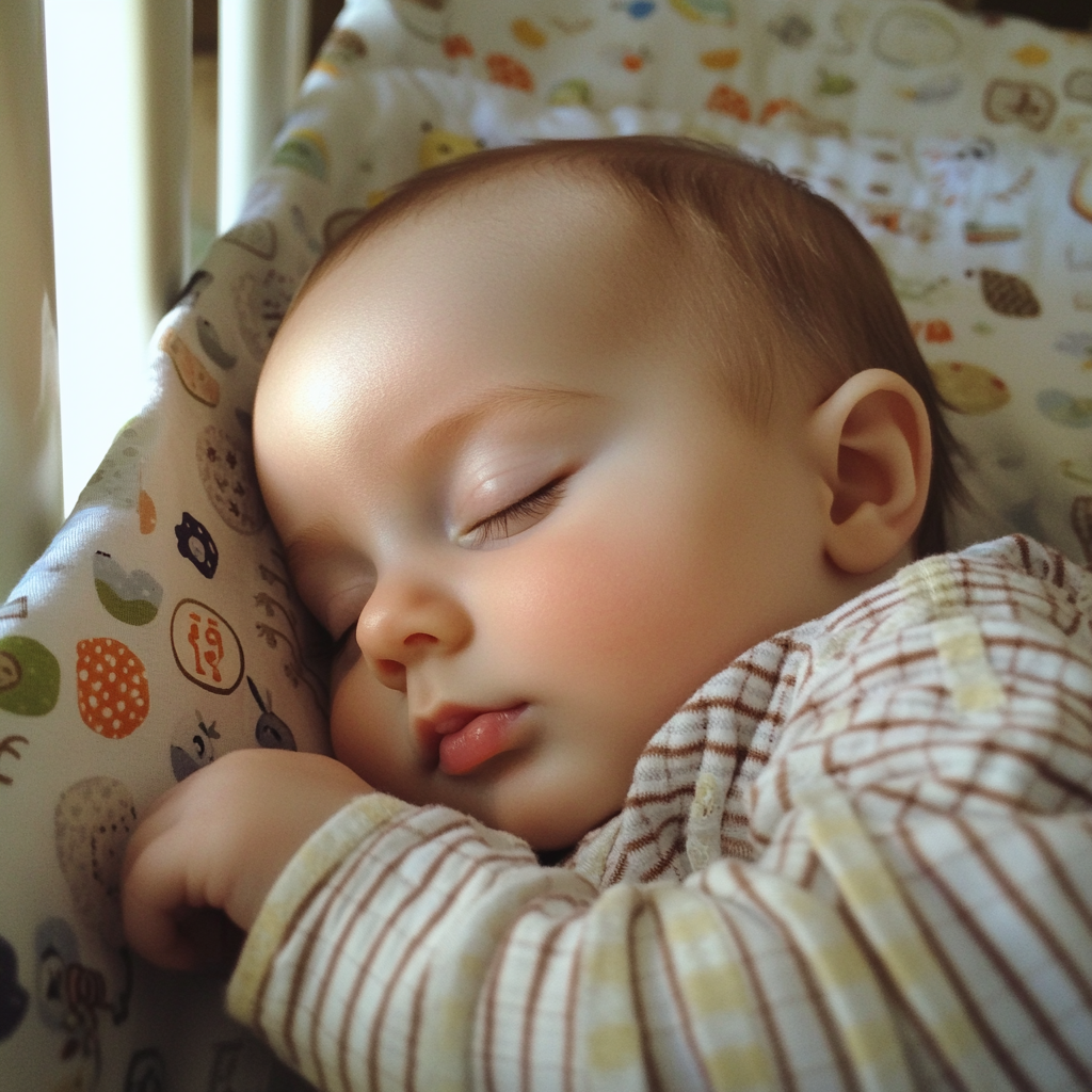 Un bebé durmiendo | Fuente: Midjourney