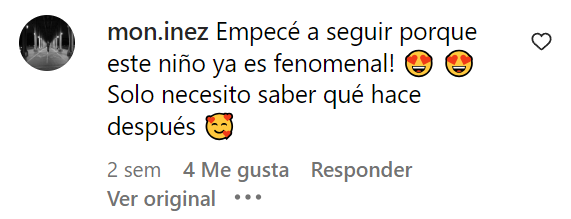 Un comentario en la publicación de Samantha Mitchell. | Foto: Instagram.com/samantha__elizabeth_