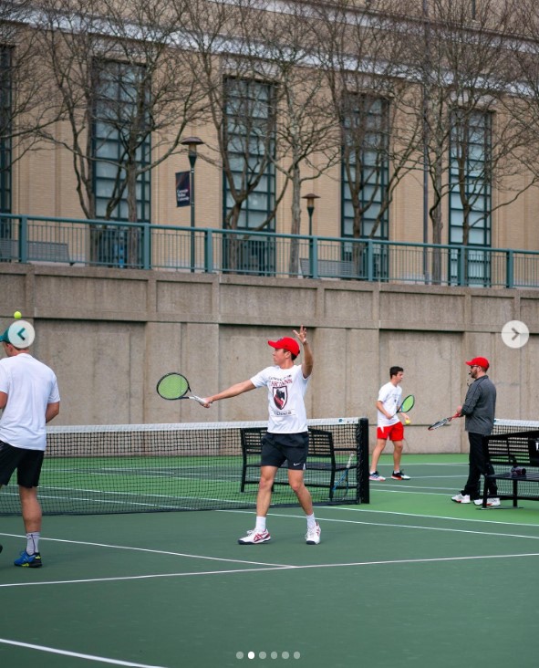 Pista de tenis de la Universidad Carnegie Mellon el 4 de abril de 2022 | Fuente: Instagram/carnegiemellon