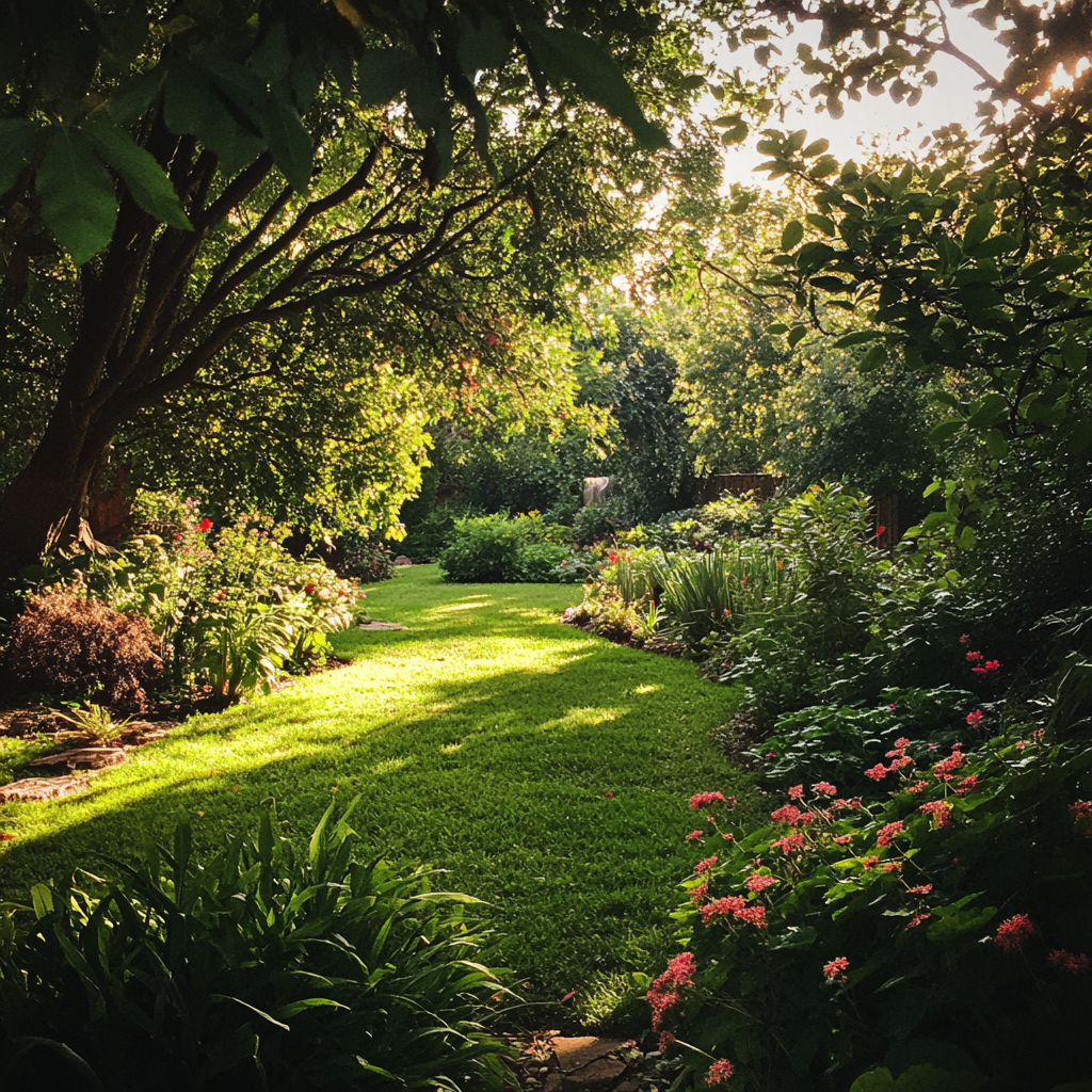 Un jardín bien cuidado | Fuente: Midjourney