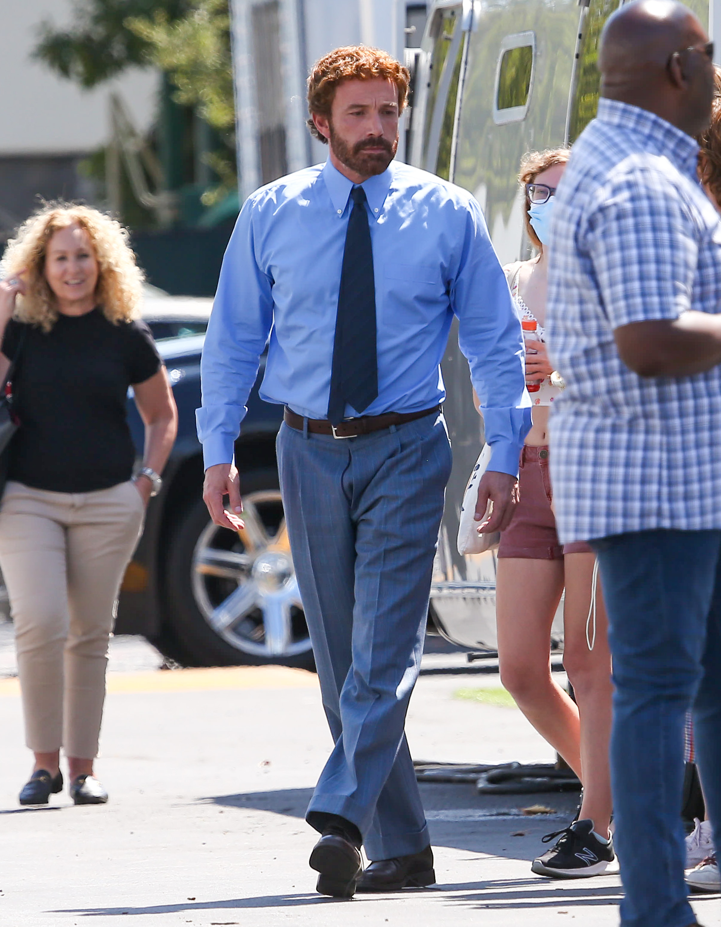 Ben Affleck visto en el rodaje de "Air" en Los Ángeles, California, el 5 de julio de 2022 | Fuente: Getty Images