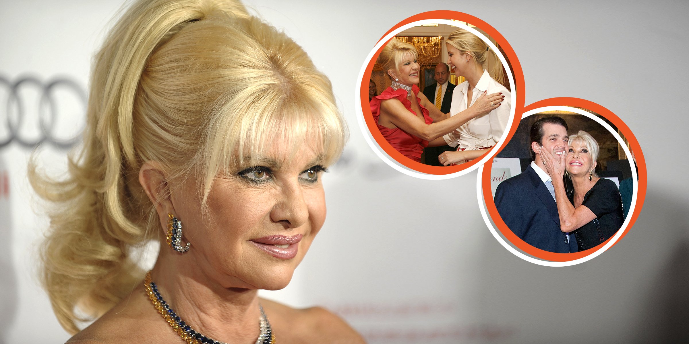 Ivana Trump | Ivana Trump y sus hijos Ivanka y Donald Jr. | Fuente: Getty Images