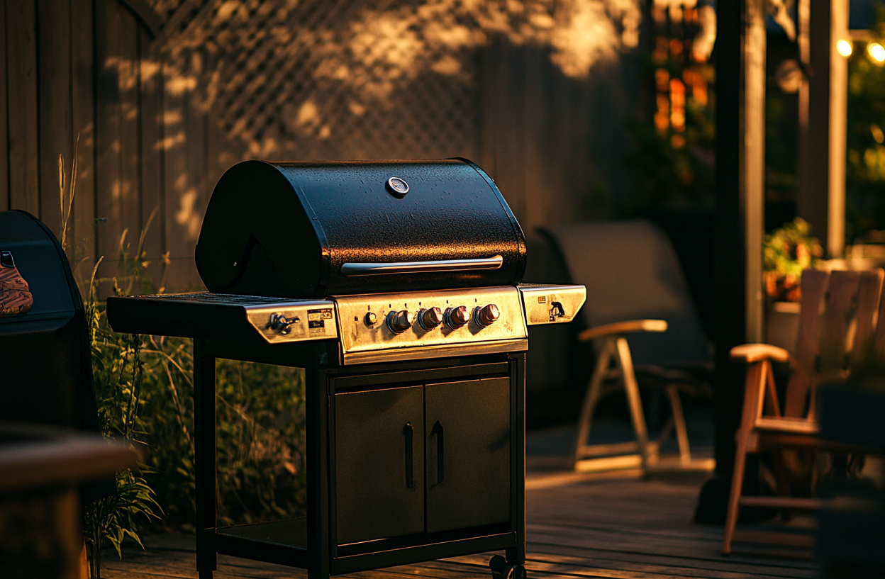 Una parrilla de barbacoa | Fuente: Midjourney