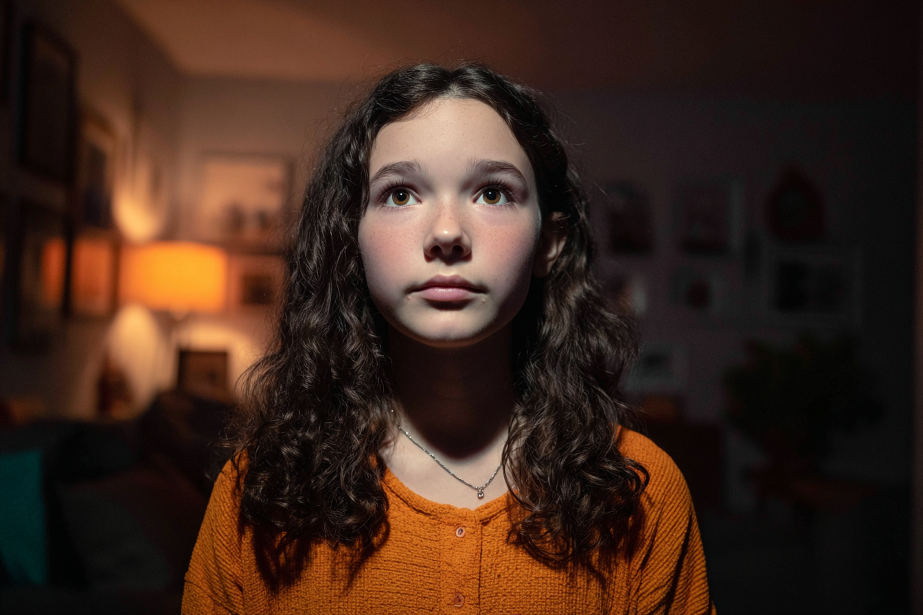 Una niña | Fuente: Midjourney