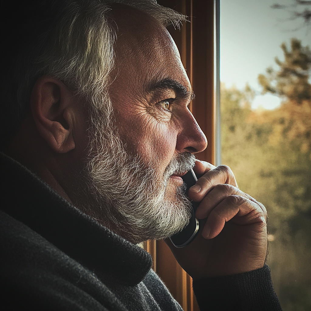 Un hombre hablando por teléfono | Fuente: Midjourney