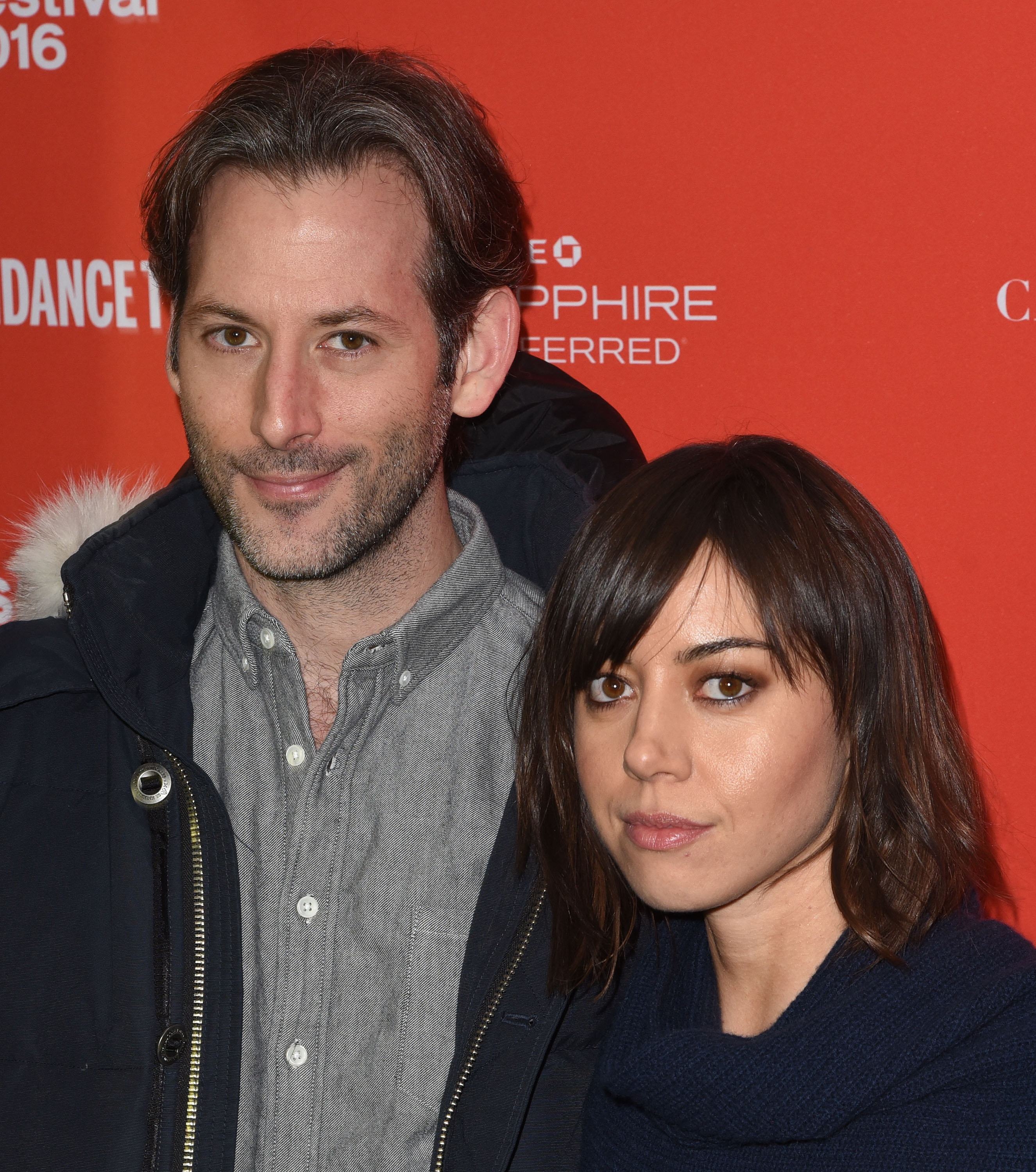 Jeff Baena y Aubrey Plaza asisten al estreno de "Joshy", 2016 | Fuente: Getty Images