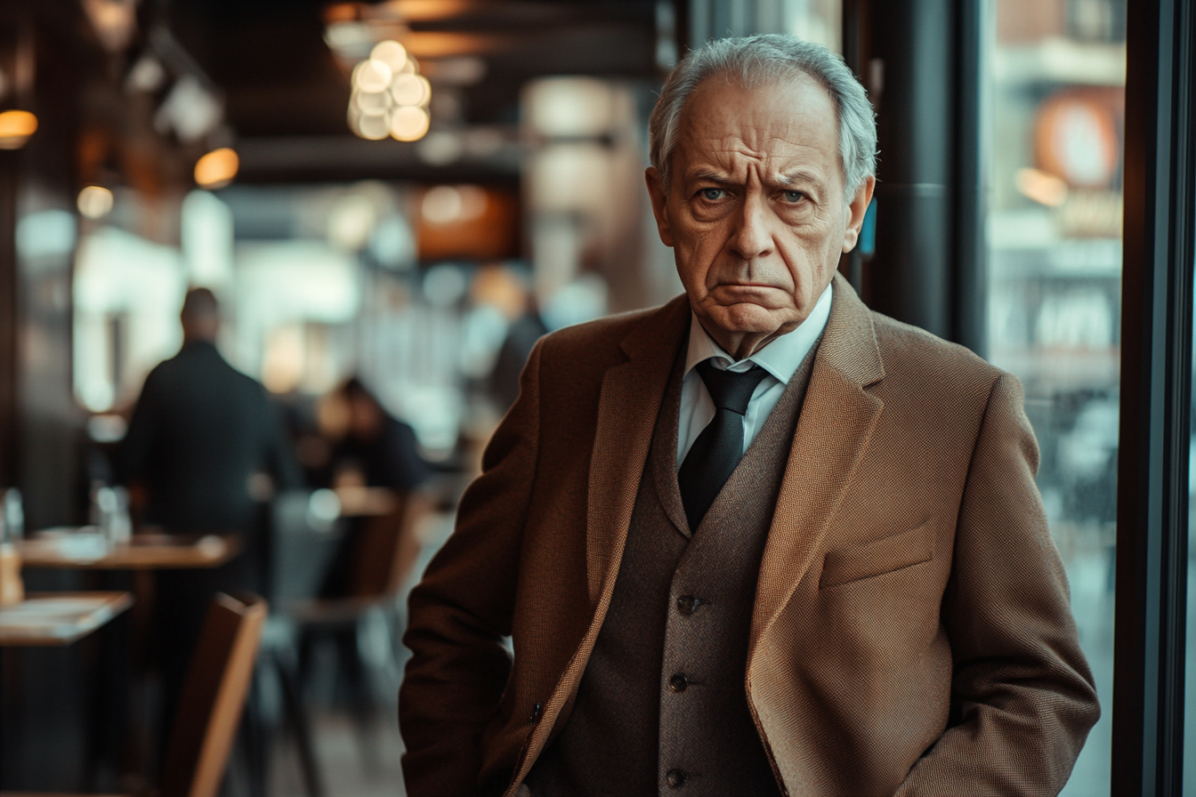 Un hombre entrando en una cafetería | Fuente: Midjourney