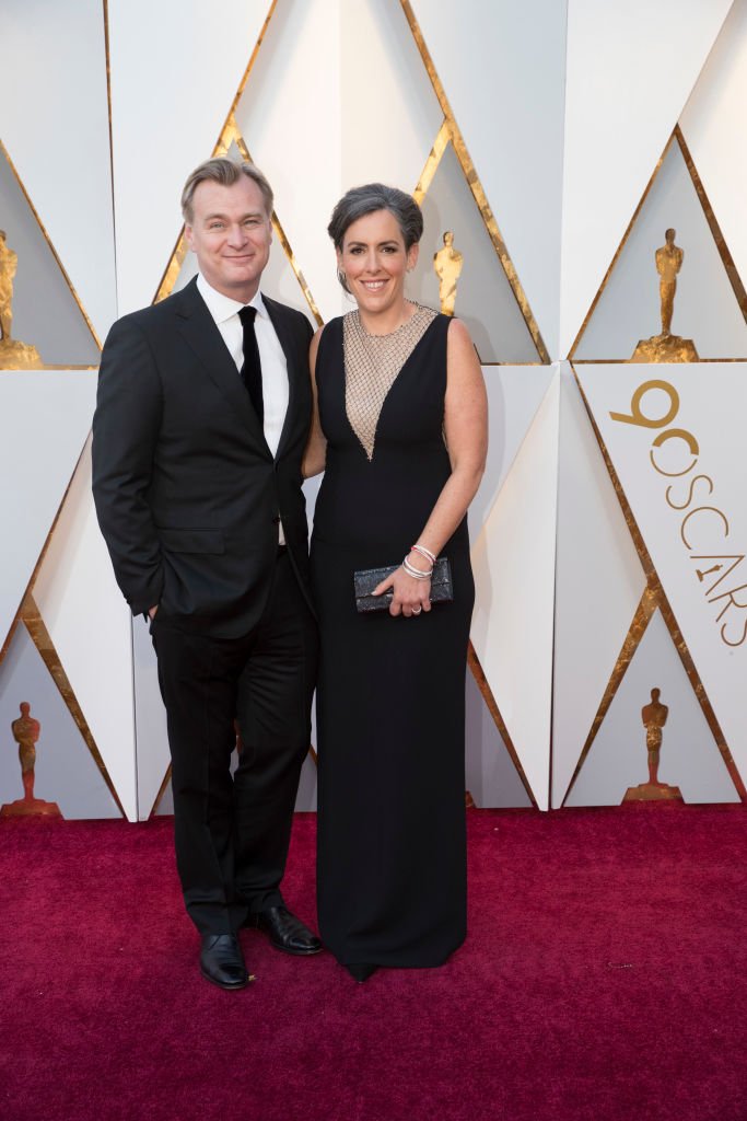 Ell director Christopher Nolan y su esposa Emma Thomas antes de los Oscar. | Foto: Getty Images