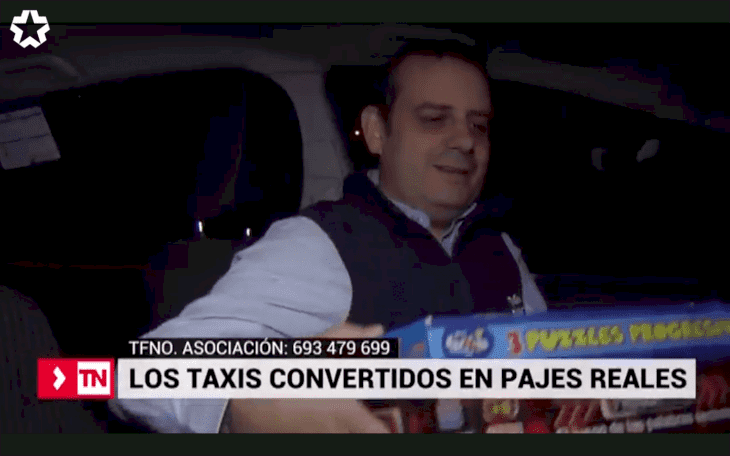 Taxistas de Madrid recolectaron juguetes para los niños / Fuente: Telemadrid