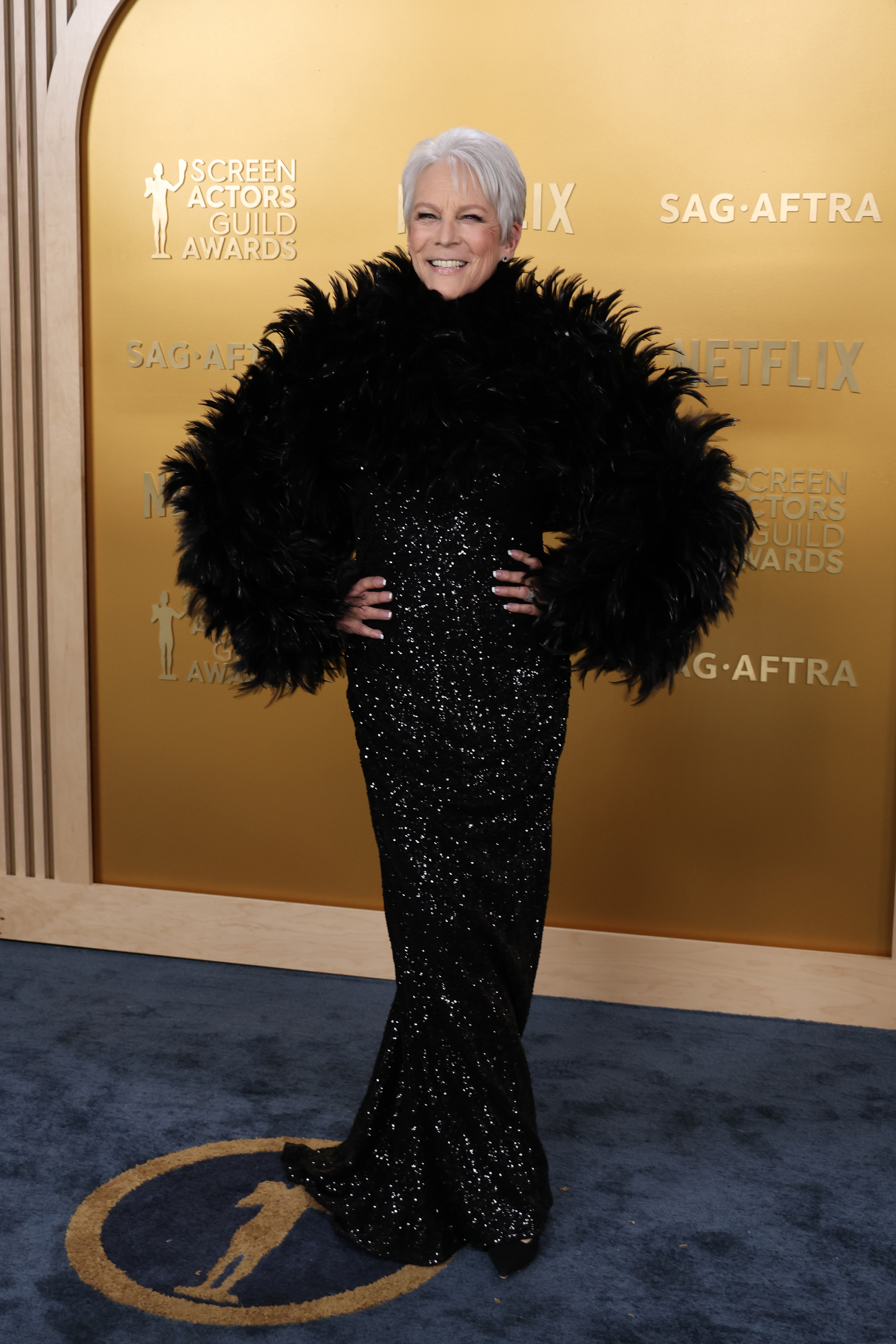 Jamie Lee Curtis en los 2025 Screen Actors Guild Awards en el Shrine Auditorium and Expo Hall el 23 de febrero en Los Angeles, California. | Fuente: Getty Images