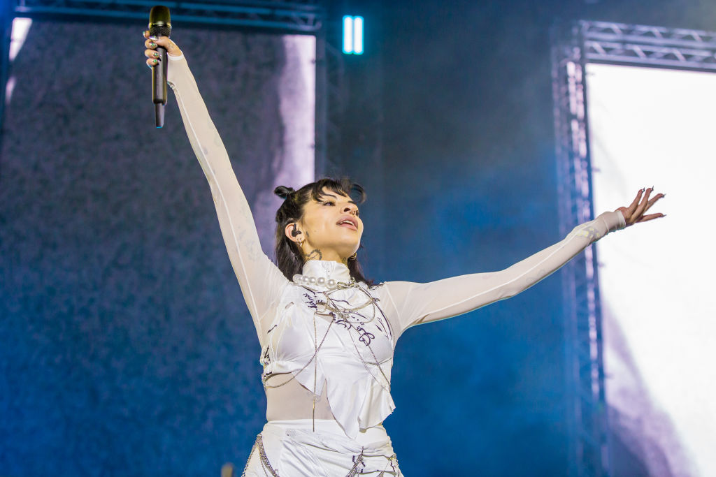 Cazzu actuando durante Coca Cola Flow Fest 2022 en el Parque Fundidora el 2 de diciembre de 2022 en Monterrey, México. | Fuente: Getty Images