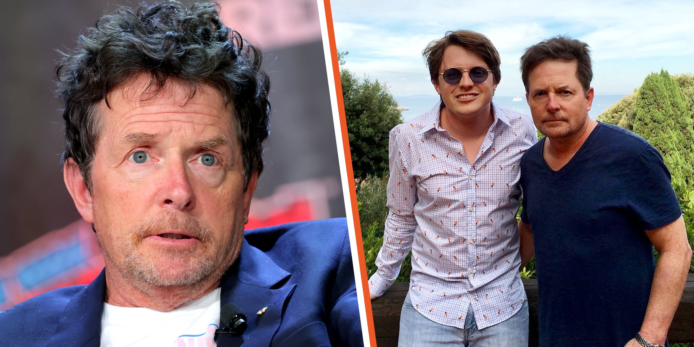 Michael J. Fox, 2022 | Sam Fox y Michael J. Fox, 2020 | Foto: Instagram.com/palekidd | Getty Images