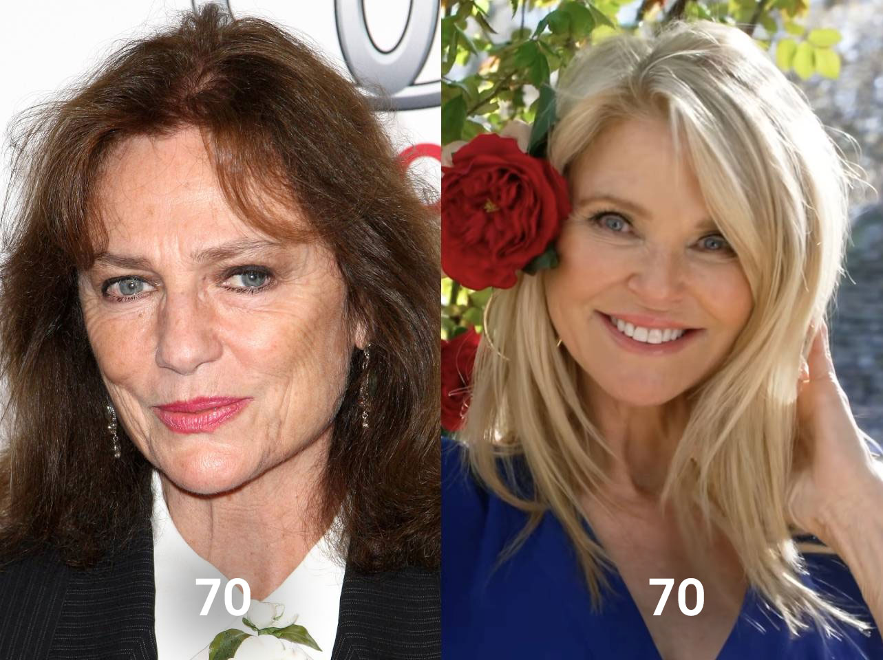 Jacqueline Bisset y Christie Brinkley a los 70 | Fuente: Getty Images | Instagram/hsn