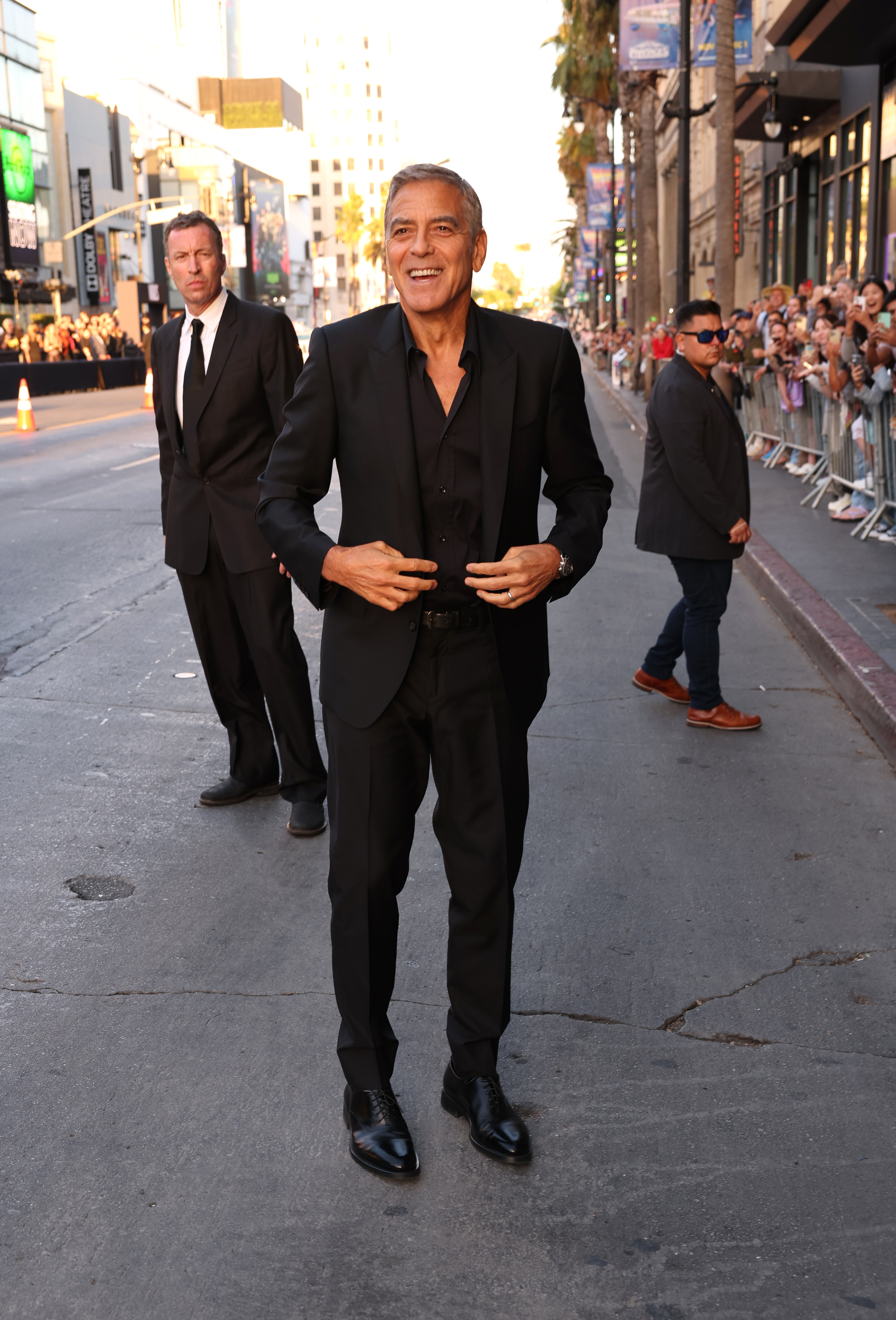 George Clooney asiste a la proyección del estreno en EE.UU. de "Wolfs" de Apple Original Films en el Teatro Chino TCL el 18 de septiembre de 2024 en Hollywood, California | Fuente: Getty Images