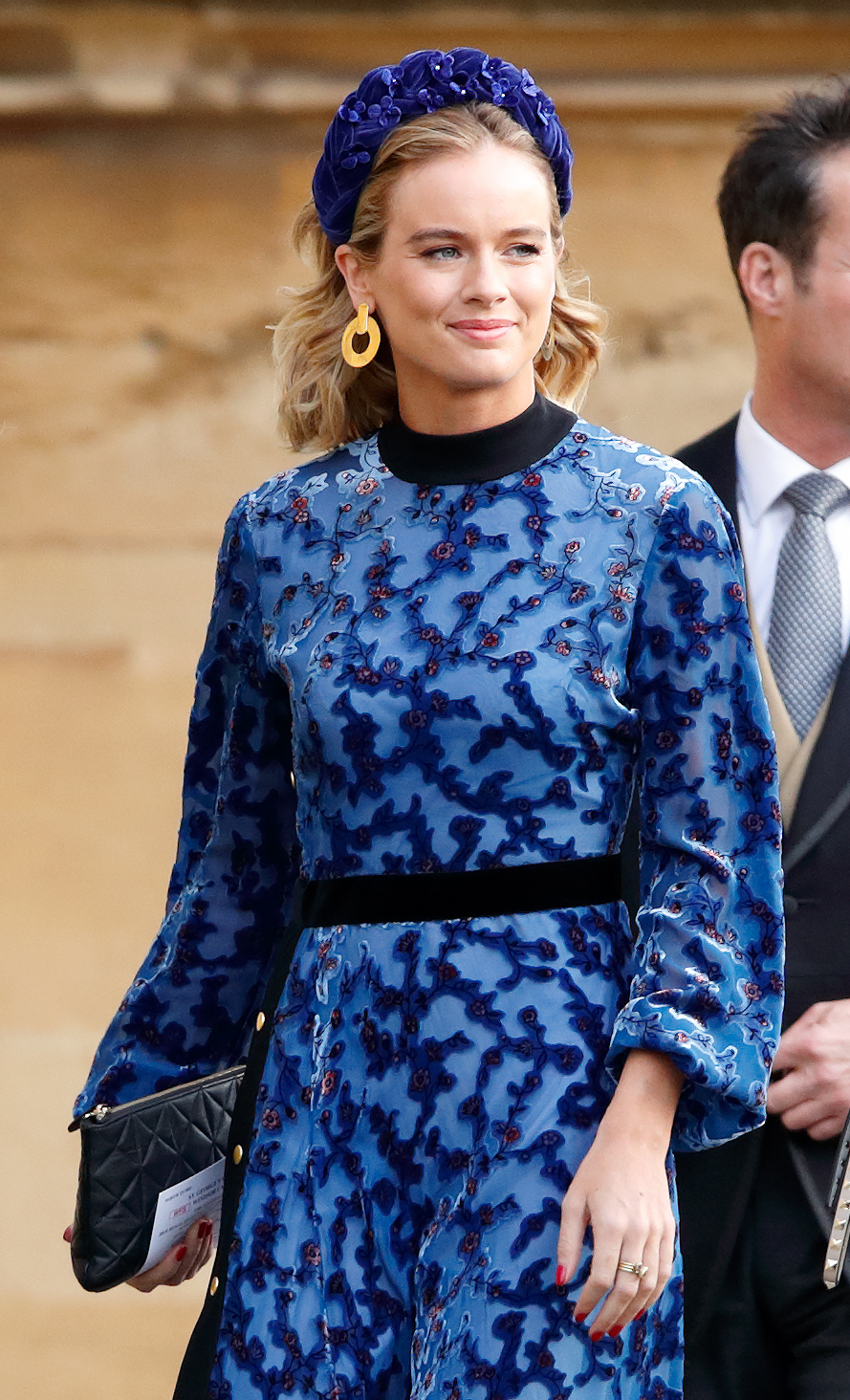 Cressida Bonas asiste a la boda de la princesa Eugenie y Jack Brooksbank en la capilla de San Jorge el 12 de octubre de 2018 en Windsor, Inglaterra. | Fuente: Getty Images