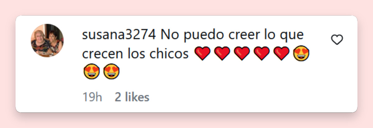 Comentario de una persona sobre las fotografías que compartió Florencia Raggi para conmemorar el cumpleaños número 28 de su hija de Renata Repetto | Fuente: Instagram/florraggi