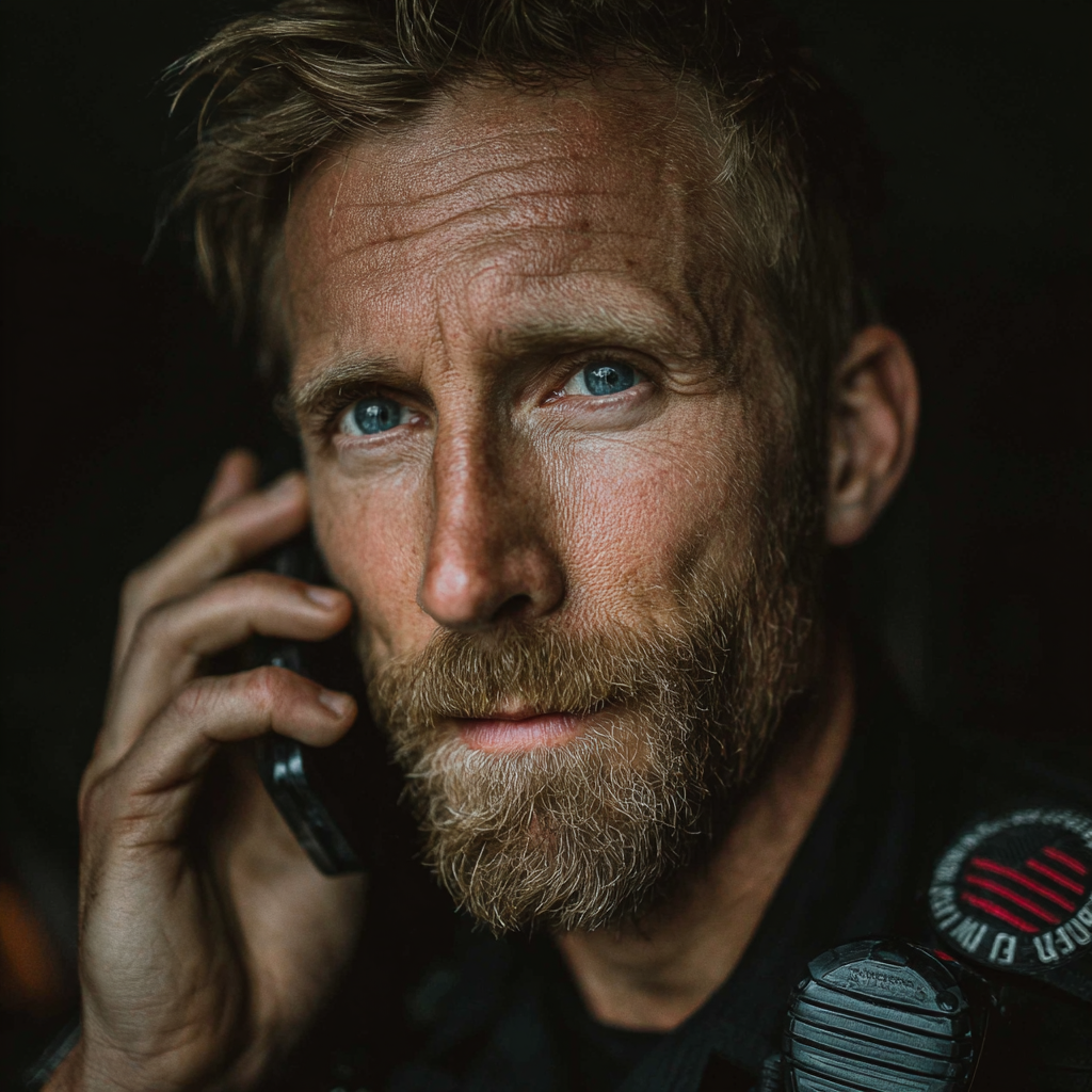 Un paramédico en una llamada | Fuente: Midjourney