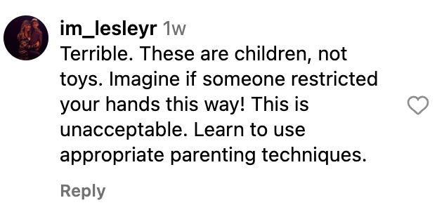 Un comentario dejado en la publicación de Shillingford sobre sus hijos | Fuente: instagram.com/identical_triplet_mama/