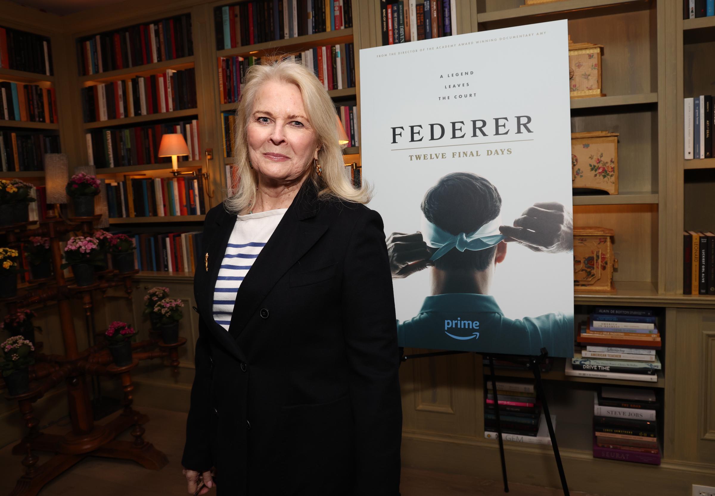 Candice Bergen asiste a "Federer: Twelve Final Days", proyección especial de Prime Video en el Hotel Whitby el 13 de mayo de 2024 en Nueva York | Fuente: Getty Images