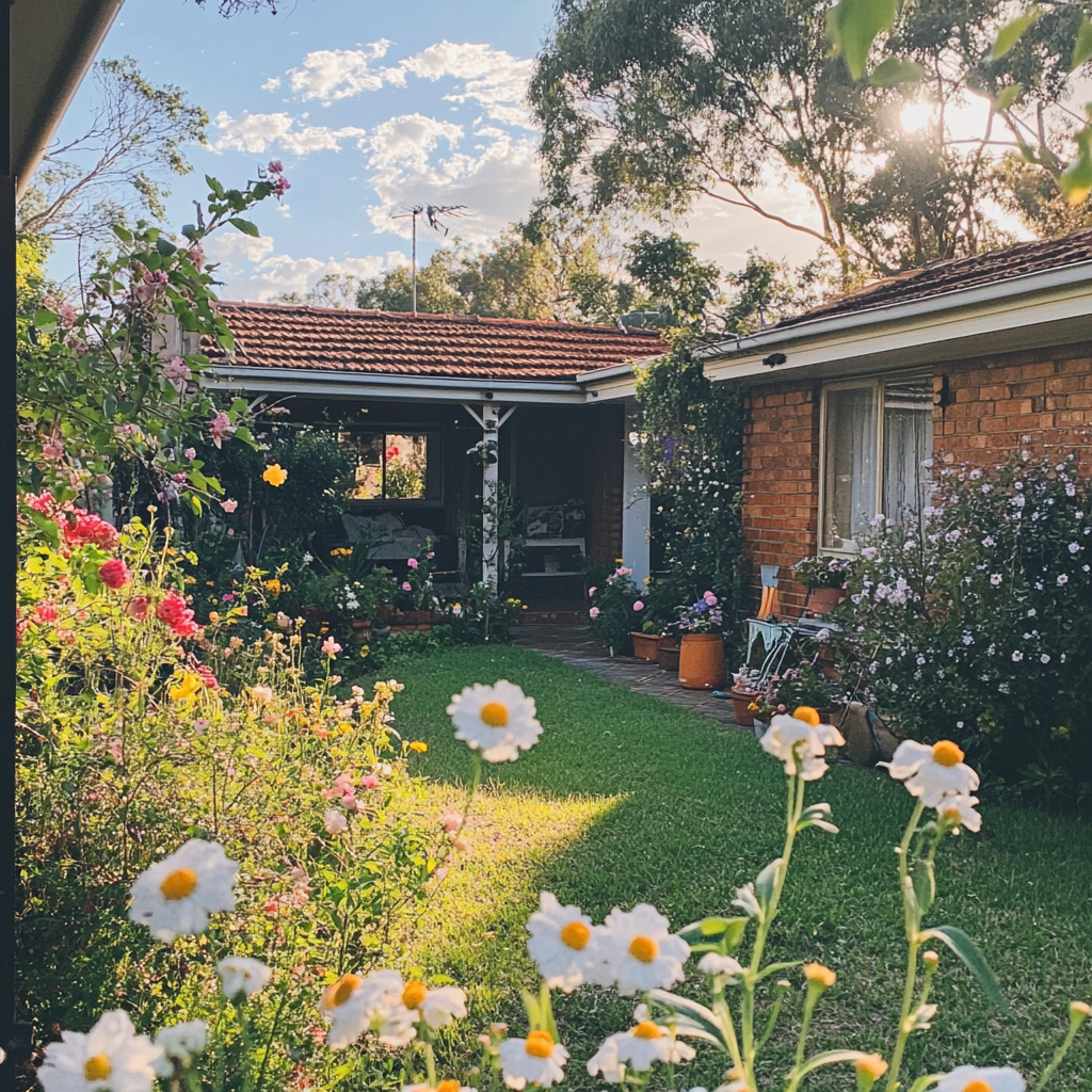 El exterior de una casa | Fuente: Midjourney
